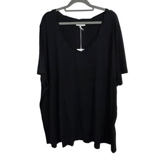 NWT NYDJ Forever Comfort Short-Sleeve Twist V-Neck Tee T-shirt Size 2X Comfy